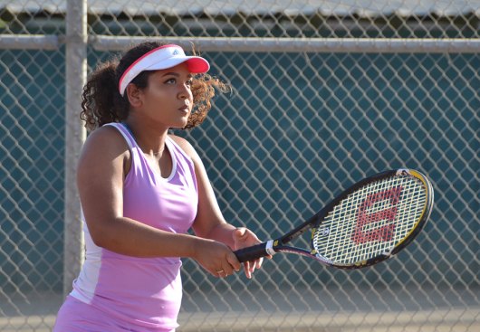 Serena Mendoza in an earlier match this season.